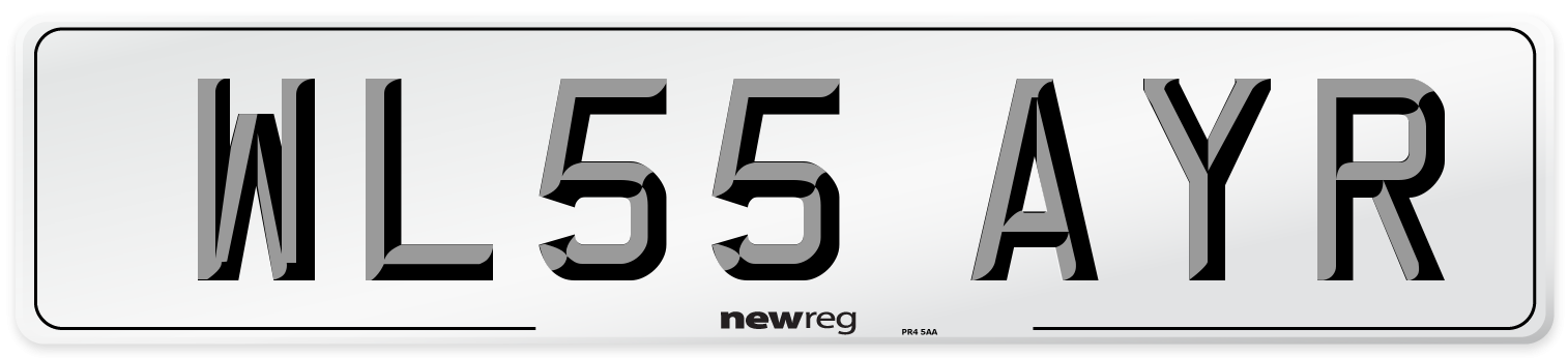 WL55 AYR Number Plate from New Reg